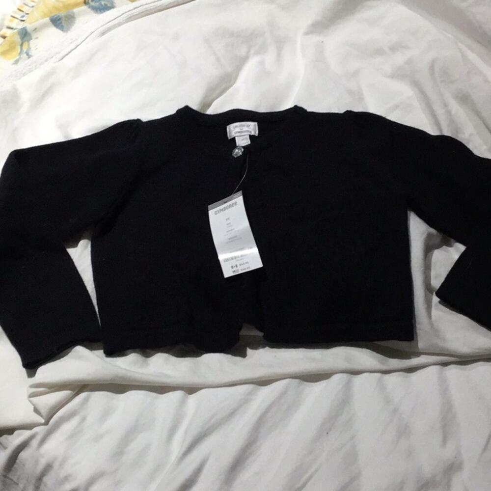 Gymboree 3t black 1 bling button shrung NWT